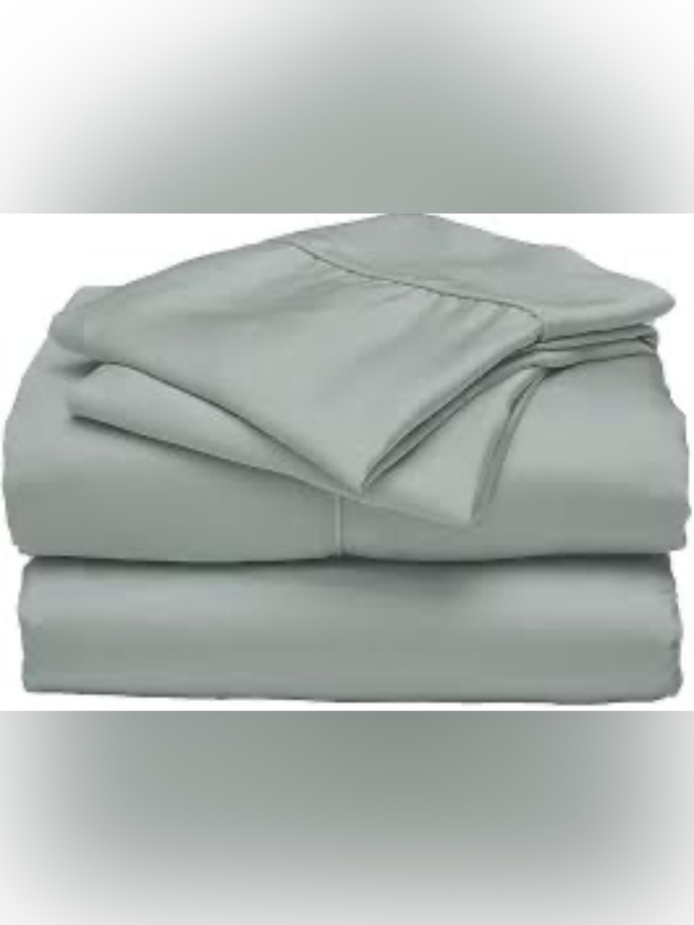 Ettitude 100% Lyocell from Organic Bamboo King Size Satin Sheets NWOT Sage